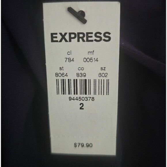 Express NWT Purple Sleeveless Dress Sz 2 Classic Minimalist Cocktail Party - Picture 9 of 16